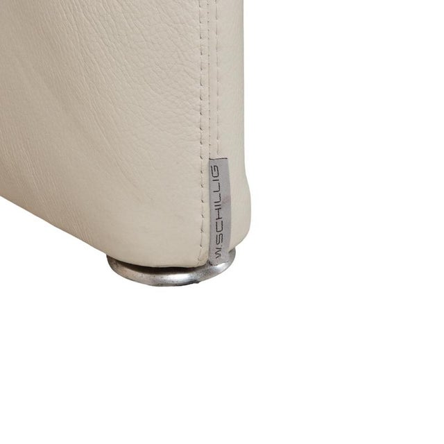 Leather Corner Sofa in Cream Beige with Manual Function by Willi Schillig For Sale - Image 13 of 18