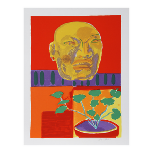 John Grillo, Olmec Mask, Serigraph