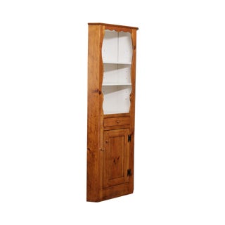 Stephen Von Hohen "The Bucks County Collection Country" Pine Corner Cabinet For Sale