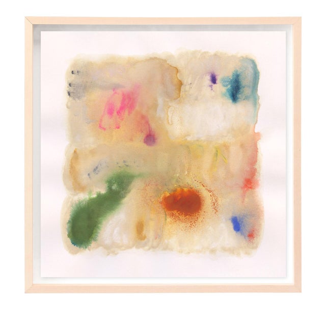 Abstract piece by artist Tina Marrin depicting a palette that morphs from earthy tones to vibrant. Textures transform from...