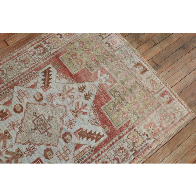 Textile Muted Vintage Zabihi Collection Turkish Oushak Rugs - A Pair - 3'5" x 5'1" For Sale - Image 7 of 12