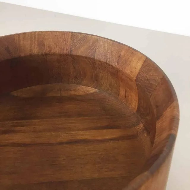 Brown Danish Teak Bowl by Jens Harald Quistgaard for Dansk Design, 1960s For Sale - Image 8 of 11