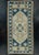 Blue Turkish Mini Rug Oriental Hand Knotted Vintage Rug 1'9" x 3'8" #16518 For Sale - Image 8 of 8