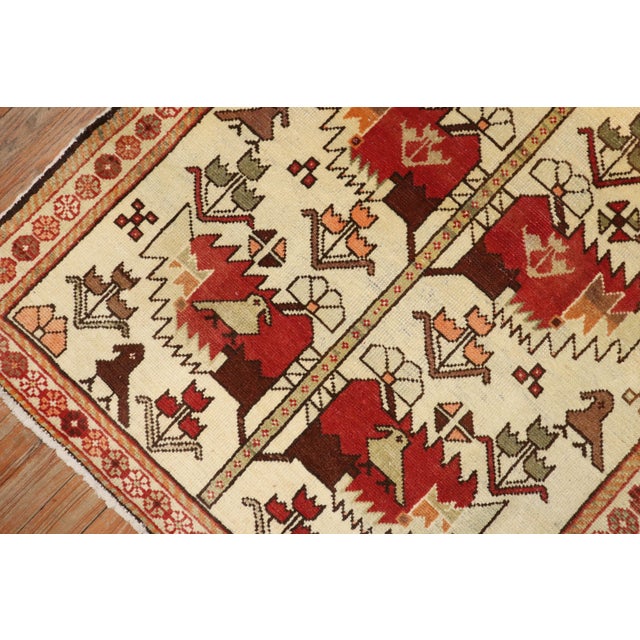 Vintage Zabihi Collection Persian Pictorial Rug - 3' x 4'1" For Sale In New York - Image 6 of 10