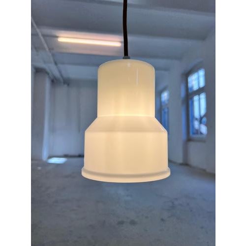 White Glass Pendant Lamp by Sidse Werner for Holmegaard For Sale - Image 10 of 11