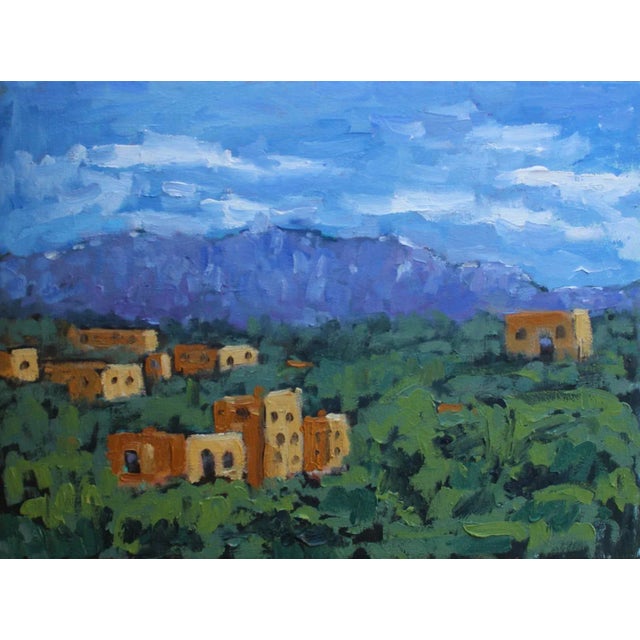 Santa Fe Landscape, Southwestern Oil Painting For Sale