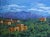 Santa Fe Landscape, Southwestern Oil Painting For Sale