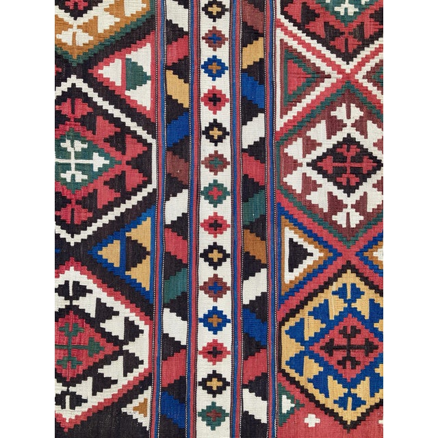 Antique Caucasian Shirvan Kilim Rug, 1890s For Sale - Image 10 of 12