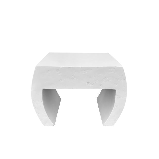 Mid-Century Modern Mid-Century Post Modern Side or Bedside Table With Plaster Finish For Sale - Image 3 of 5