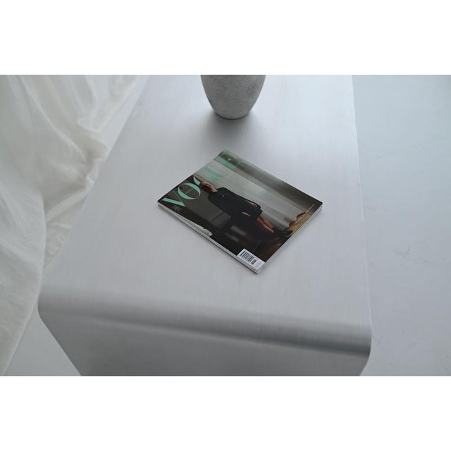 Sculptural Brushed Aluminum Coffee Table by Veliento For Sale - Image 6 of 17