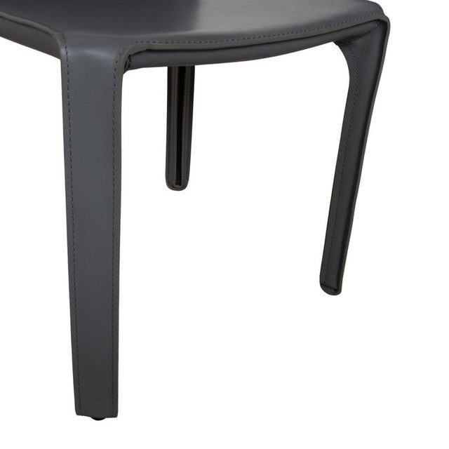 CAB 413 Chairs in Grey Leather by Mario Bellini for Cassina, Set of 4 For Sale - Image 11 of 18