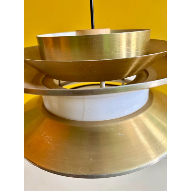 Carl Thore Vintage Space Age Hanging Lamp by Carl Thore for Granhaga, 1960s For Sale - Image 4 of 7