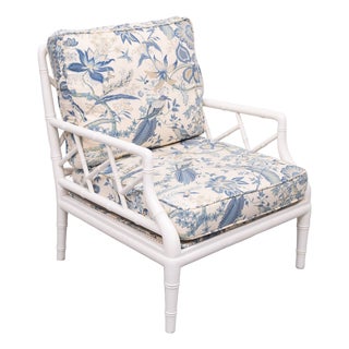 Chippendale Faux Bamboo Lounge Chair, France, 1970s For Sale