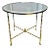 Bagues French Bronze Faux Bamboo Round Side Table For Sale