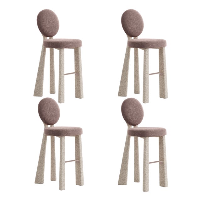 Mary II Bar Chairs by Ottiu, Set of 4 For Sale