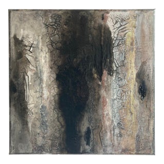 Abstract Black and White Painting For Sale