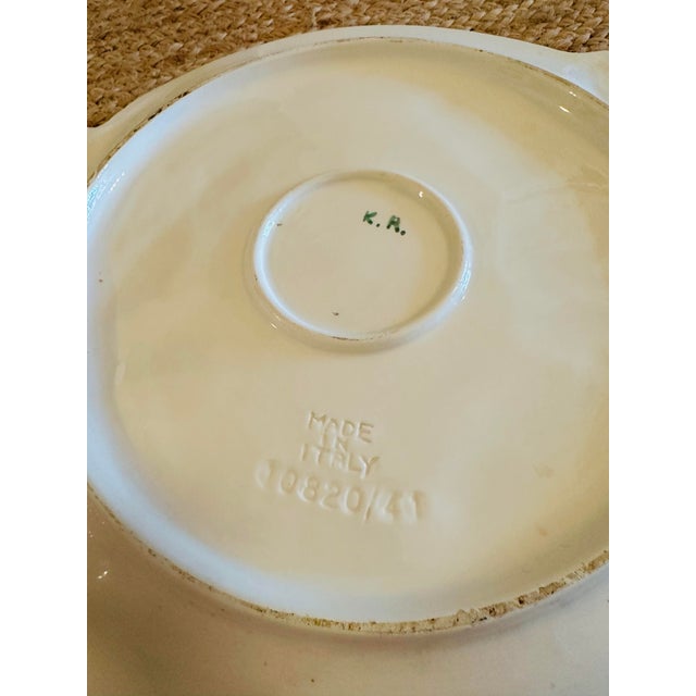 Vintage Italian Ceramic Platter For Sale - Image 4 of 9