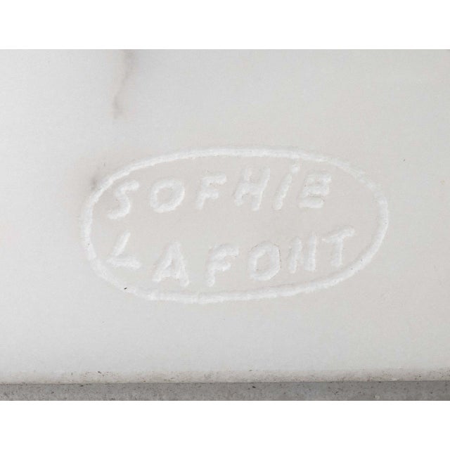 White Sophie LaFont White Marble Vase For Sale - Image 8 of 9