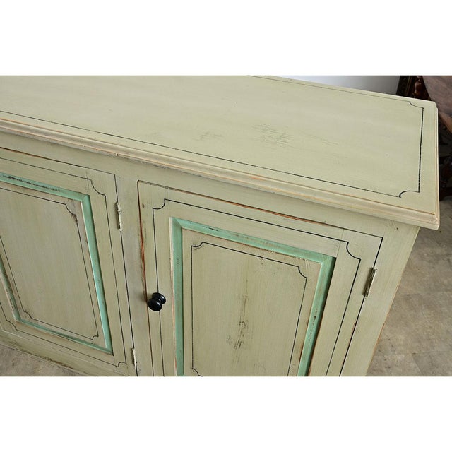 Green English Pair of 20th Century Painted Sideboards For Sale - Image 8 of 18