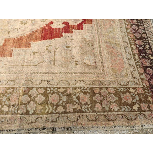 Galerie Shabab Collection Mid-20th Century Turkish Oushak Rug For Sale - Image 9 of 10