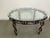 Rare and striking vintage 1970s chain-link coffee table with a bold Brutalist-inspired design. The substantial...