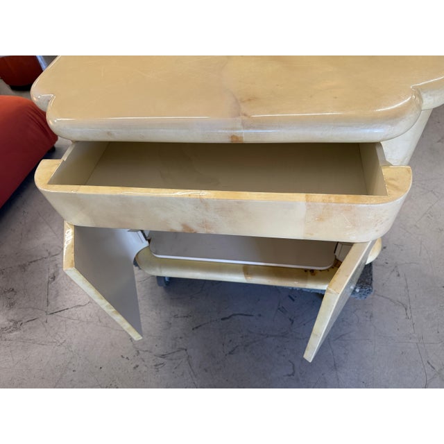 1980s Enrique Garcel for Jimeco Goatskin Lacquered Night Stands, A Pair For Sale In Palm Springs - Image 6 of 18