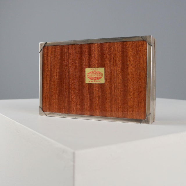 Firenze Silver Box with Chisel and Burin For Sale - Image 6 of 9
