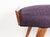 This stool features a wood frame and is reupholstered in purple fabric. Ideal as ottoman or serving stool. Very good...