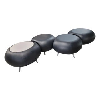 Postmodern/Modern Pebble Modular Ottoman Stools by Allermuir - Set of 4 For Sale
