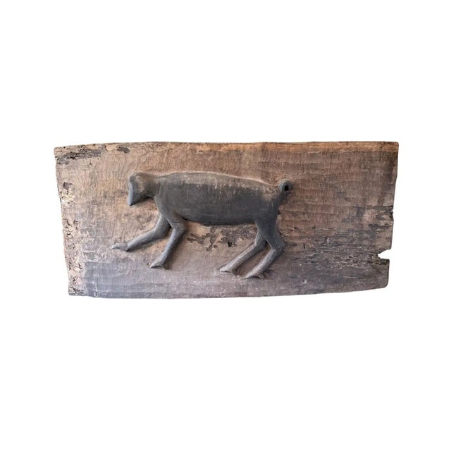 Striking Mentawai Tribal Door Panel Bilou Gibbon Carving C. 1900 For Sale - Image 10 of 11