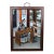 Antique Chinese Qing Dynasty Reverse Glass Painting Scholars Garden Scene For Sale