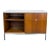 1960’s Mid Century Modern Florence Knoll Credenza / Cabinet in Teak, Stainless & Laminate For Sale