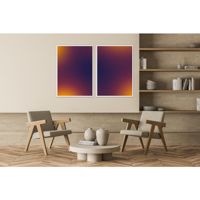 Reverse Sunsets is a vibrant Giclée print that explores the emotional resonance of color through soft, seamless...