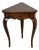Ethan Allen Country French Walnut Triangle Corner Accent Table For Sale