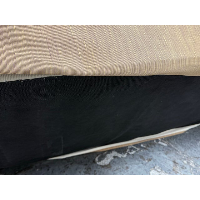 Custom Design Golden Silk Dupioni Rolled Back Chaise Lounge + Lumbar Pillow For Sale - Image 12 of 12