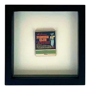 Las Vegas Pioneer Club Framed Vintage Matchbook
