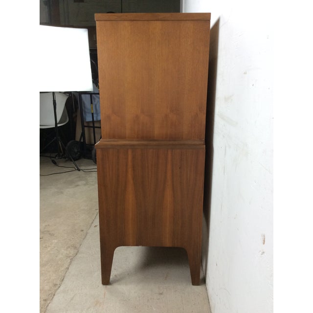 Brown Mid Century Modern Five Drawer Highboy by Johnson Carper For Sale - Image 8 of 16