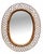 Oval Rattan and Bamboo Wall Mirror attributed to Franco Albini, 1960s For Sale - Image 10 of 10