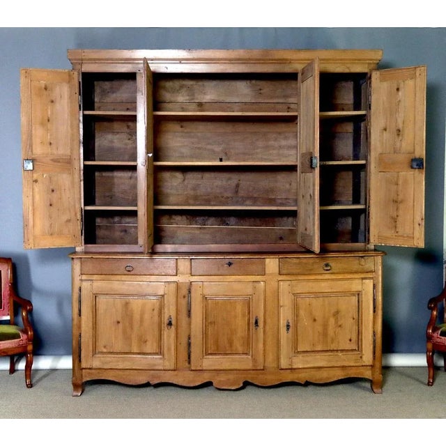 Wood Vintage Buffet in Pine For Sale - Image 7 of 9