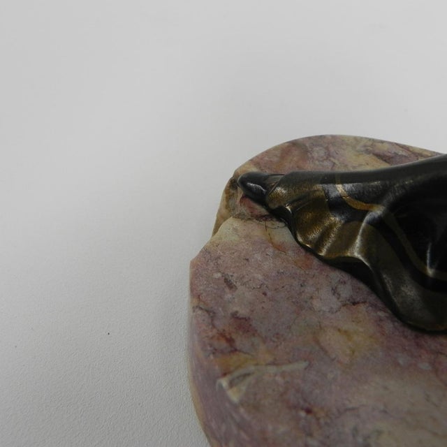 Art Deco Desk Lamp with Woman and Globe, 1920s For Sale - Image 9 of 18