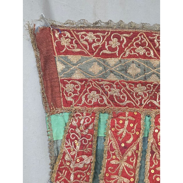 Early 20th Century Antique Early 20th Century Sumatran Ceremonial Tirai Textile Hanging For Sale - Image 5 of 18