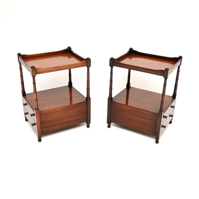 Antique Georgian Side Tables, 1950, Set of 2 For Sale - Image 3 of 11