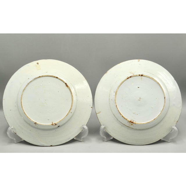 18th-Century Delft Chinoiserie Plates,. A Pair For Sale - Image 11 of 11