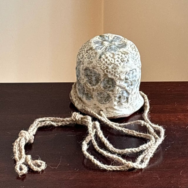 Vintage Artisan-Crafted Stoneware Hanging Planter For Sale - Image 12 of 12