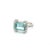 Natural Aquamarine Diamond Ring 6.5 14k white Gold 6.09 TCW Certified For Sale In New York - Image 6 of 12