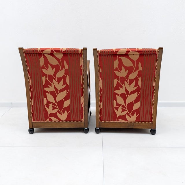 Art Deco Italian Armchairs attributed to Maurizio Tempestini, 1940s, Set of 2 For Sale - Image 9 of 10