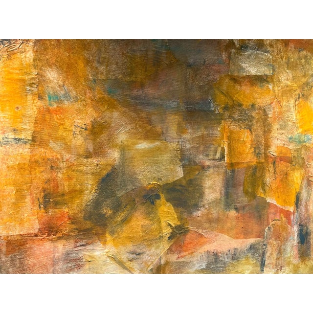 Abstract Original Oil and Mixed Media Framed Painting on Canvas by Aligi Sassu For Sale - Image 3 of 11