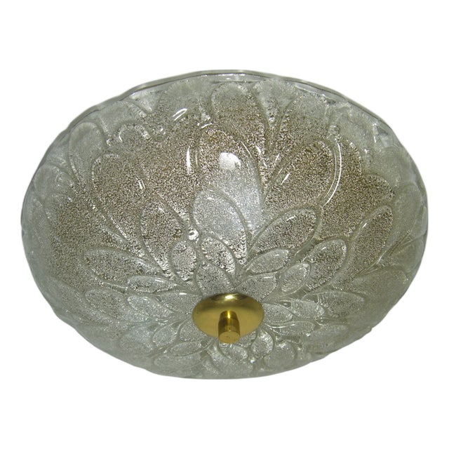 Hollywood Regency Flush Mount from Barovier & Toso, 1970s For Sale