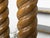 Wood Mid 20th Century French Midcentury Twisted Solomonic Column Style Table Lamps on Lucite - Pair For Sale - Image 7 of 8
