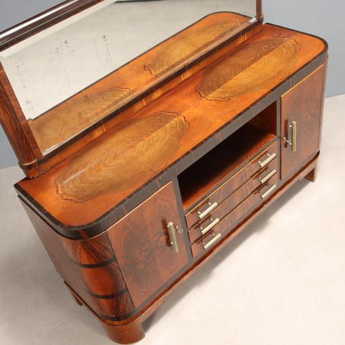 Dresser with Mirror, 1930s For Sale - Image 9 of 12